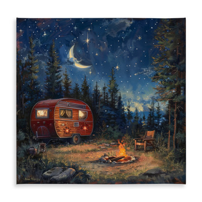 Campfire Indoor/Outdoor Tablecloth - Versatile Home Decor