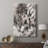 Blush Blackboard I -Custom Wrapped Gallery Cavas