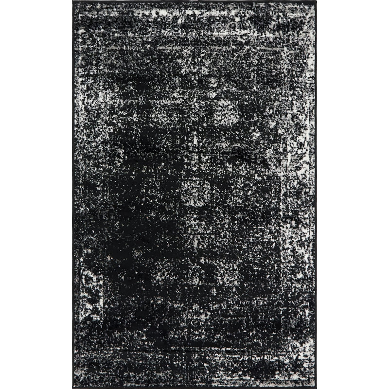 Floral Area Rug, Rectangle 99 x 160cm