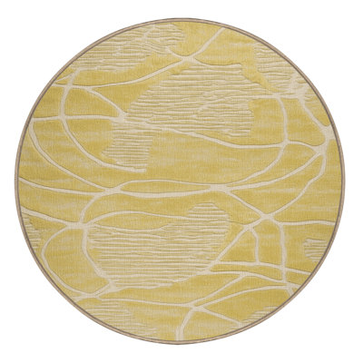 Machine Washable Abstract Brown Area Rug