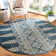 Tapis floral royal / ivoire Annette