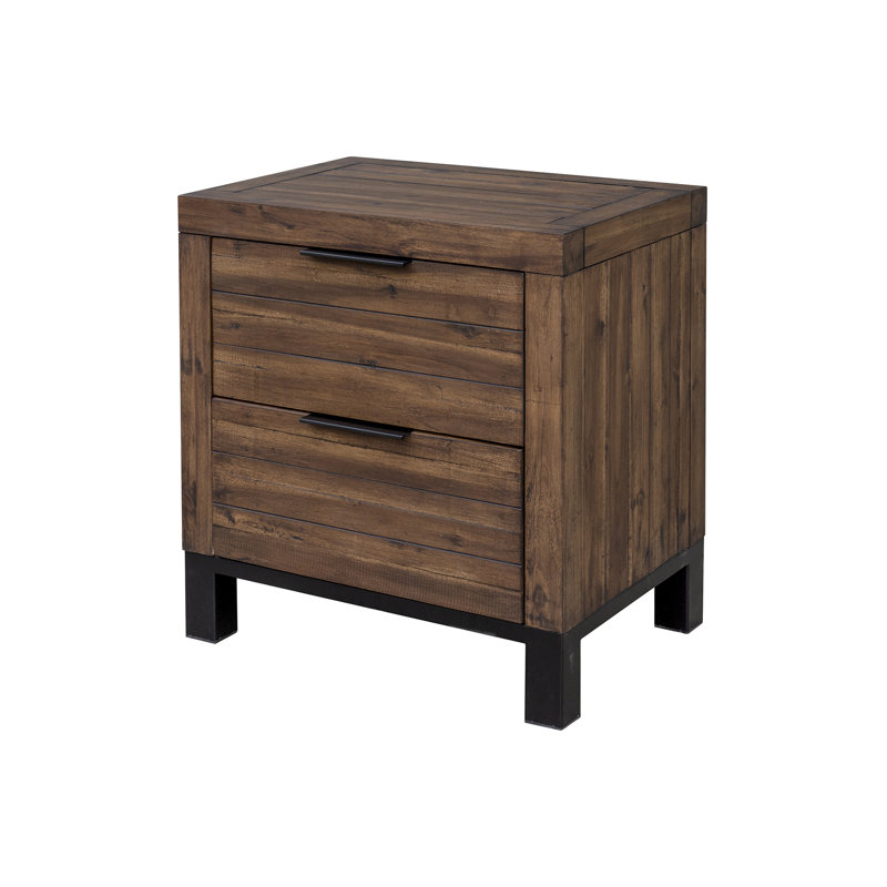 Jassem Two Drawer Nightstand