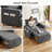 Ebern Designs 3-In-1  42.5" W Convertible Sleeper Chair With Pull Out Bed And Side Pockets.-69037835