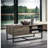 Oak & Black Finish Coffee Table