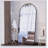 Arch Full Length Mirror With Metal Frame, Oversized For Clear Reflections And Elegant Design, Perfect For Bedrooms And Living Rooms.