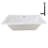 72'' x 36'' Acrylic Soaking Drop-In Bathtub, Drain Included-97544517