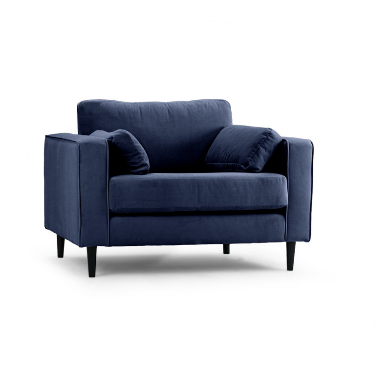Millerville 2 Seater Velvet Sofa, Navy