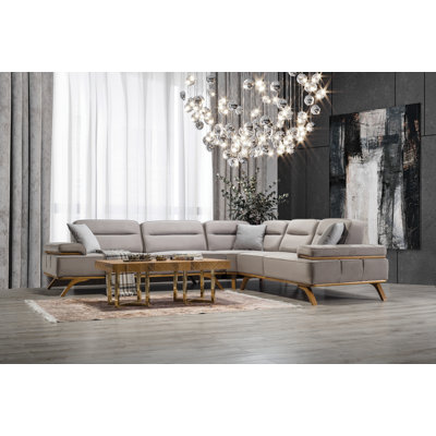 Canapé modulaire 3 pièces rembourré
