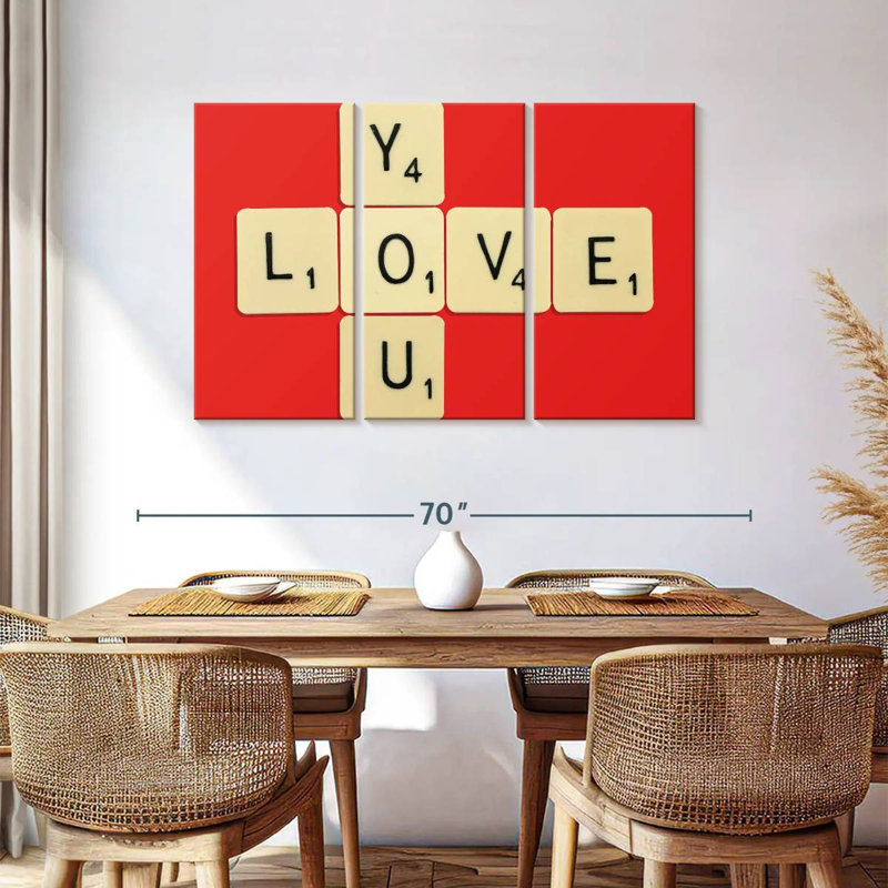 Tergel Love You, H 36 po x l 57 po