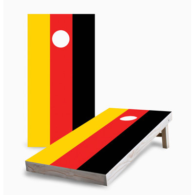 German Flag 2x4 Cornhole Board Set | Includes (2) Boards (8) Bags & Optional Accessories
