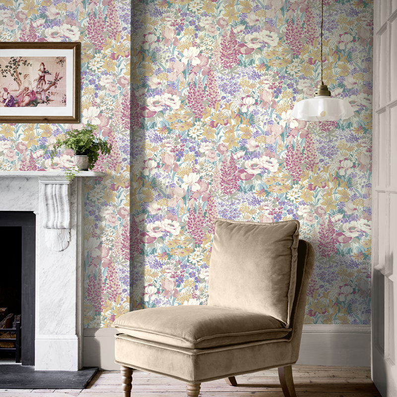 Laura Ashley Everingham Meadow Multi Wallpaper