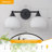 2-Light Opal Ribbed Glass Bathroom Vanity Light Dimmable Bath Bar-1057847844
