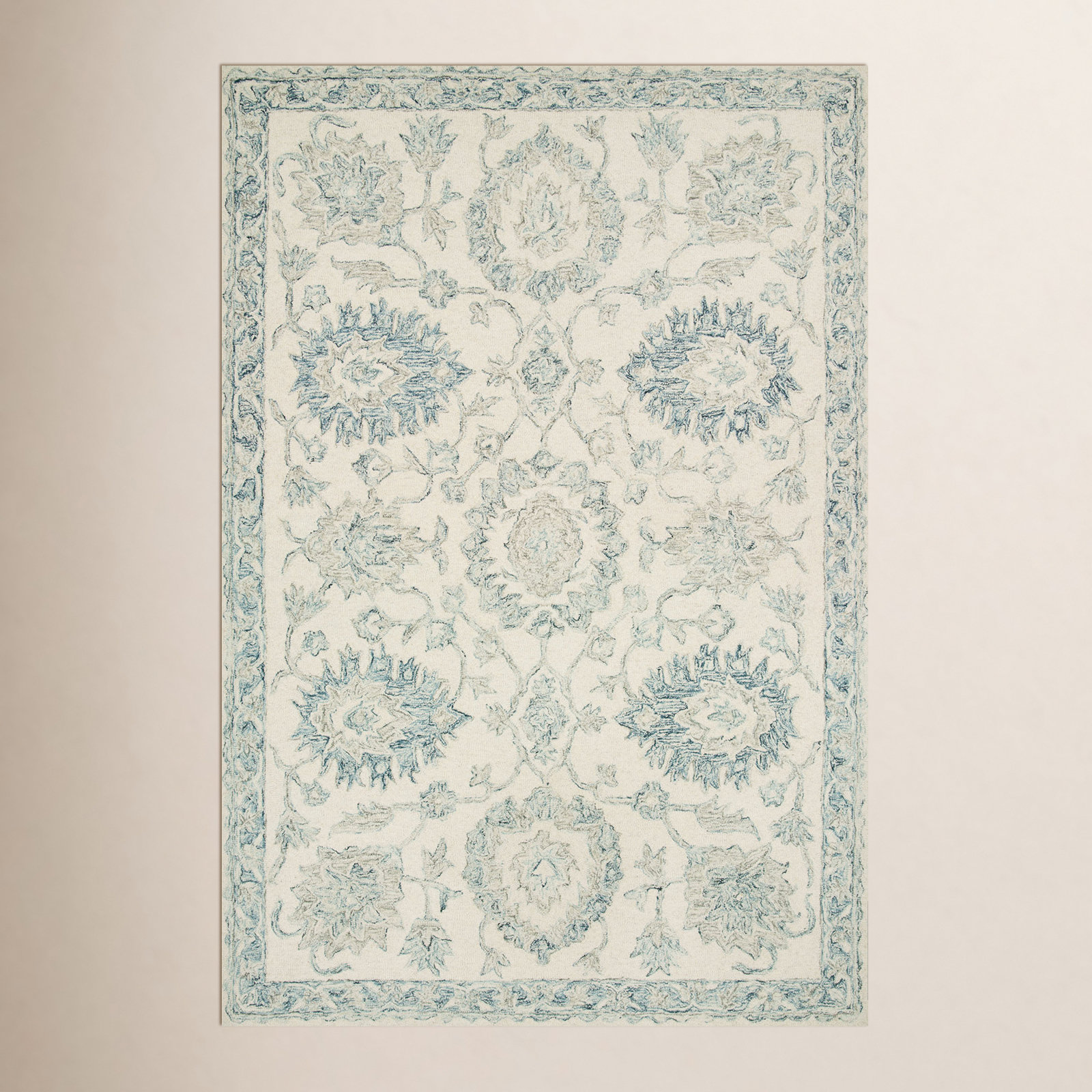 Aden Hand-Hooked Wool Oriental Rug, Rectangle 5' x 7'6"