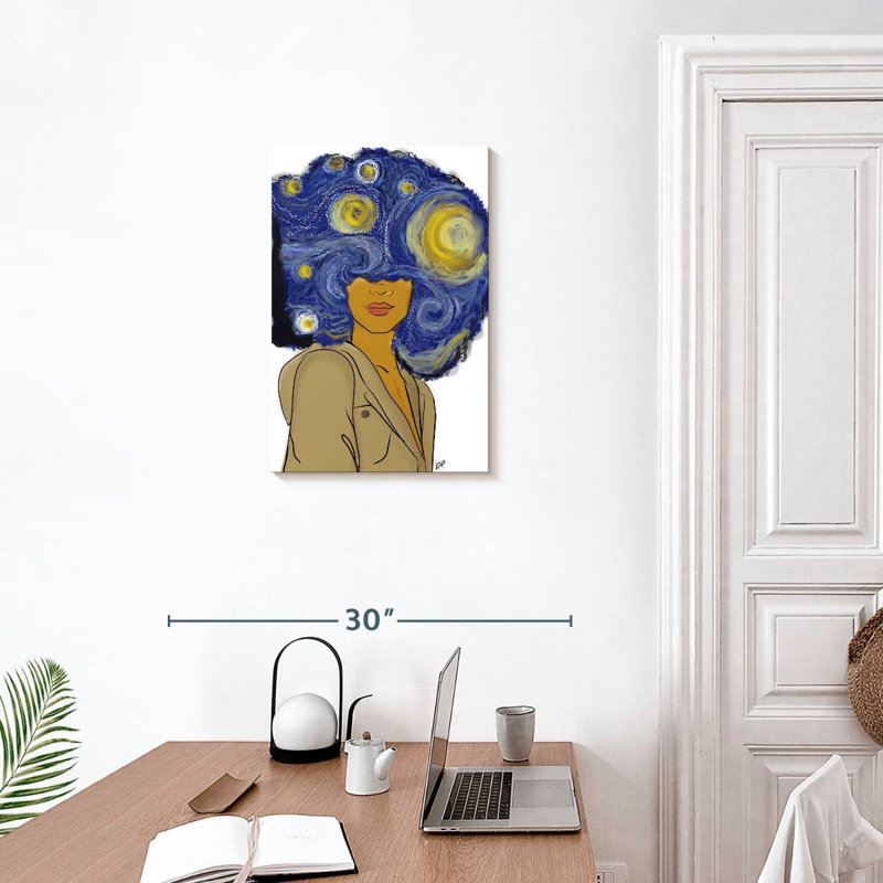 Shuttleworth Afro Starry Night, 24" H x 16" W