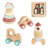 Freniland - Vehicle Adventure Gift Set for Babies 10+ Months,4-in-1 Wooden Stacker, Train, Rocket,Car