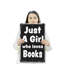 Enseigne en plastique 13 po x 20 po Just A Girl Who Loves