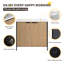 Meuble-lavabo sur pied 36 po avec lavabo en résine, meuble-lavabo sur pied avec porte à fermeture en douceur et tablette