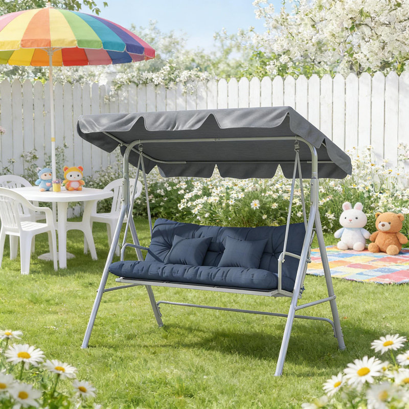 Replacement Bench Cushions,Tufted Bench Cushions(Only Cushion), Navy Blue