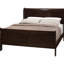 Grand lit Cappuccino, élément de chambre à coucher chaleureux, lit de style classique avec structure en bois franc asiatique en cappuccino, cadre pour-773622642