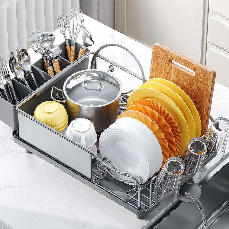 Sink Drainer Tray Stainless Steel Utensil Drainer Drip Tray