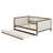 A Full-Sized Upholstered Daybed Complete With A Pull-Out Trundle Bed