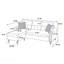 Ensemble modulaire réversible avec 2 coussins décoratifs en ardoise -125894141