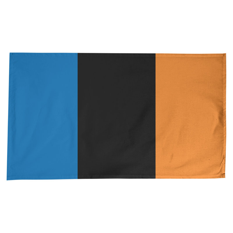 Nappe basket New Orleans, New York, bleu / noir / orange