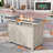 Rattan Outdoor Fire Pit Table