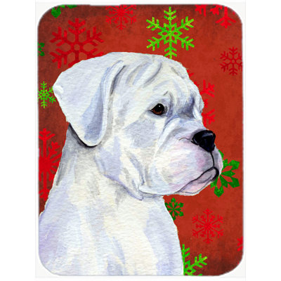 The Holiday Aisle Ashlynn Boxer Glass Cutting Board