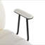 Chaise de bureau en similicuir crème