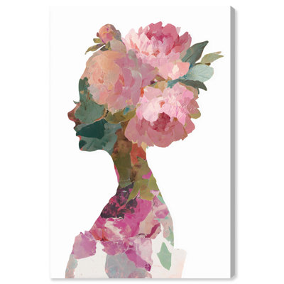 Blooming Soul I Floral Pink Art Canvas Print by Art Remedy