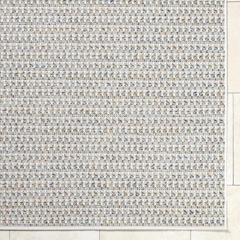 Cheung Machine Woven Indoor/Outdoor Area Rug, Rectangle 7'6" x 10'
