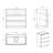 36" Bathroom Vanity - Black Sink Basin, Pre-Assembled, Stylish Walnut , Elegant Smooth Operation-109282803-109282811-109282815