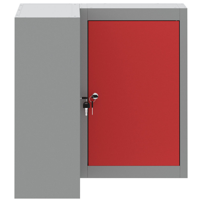 Tool Cabinet Grey, Red Cold-Rolled Steel 55 X 55 X 55 Cm, Red