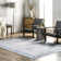  Bayberry Vintage Machine Washable Gray/ Light Blue Area Rug