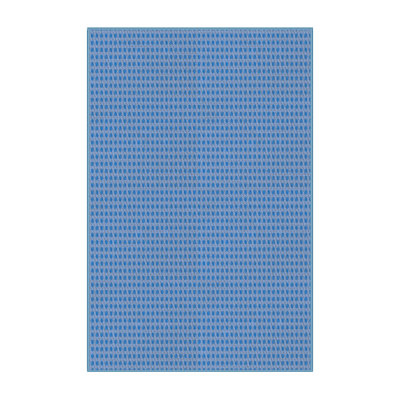 Tapis de zone bleue à motifs