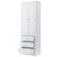 Grande armoire de rangement polyvalente avec trois tiroirs pour la salle de bain, le bureau ou la cuisine, idéale pour organiser et maximiser l'espace-144009748
