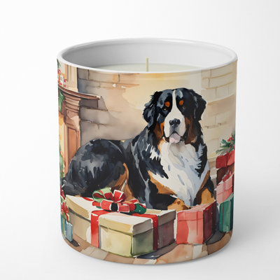 Caroline's Treasures Christmas Tree Scented Tumbler Candle With Ceramic Holder In Multi Color;multi Color