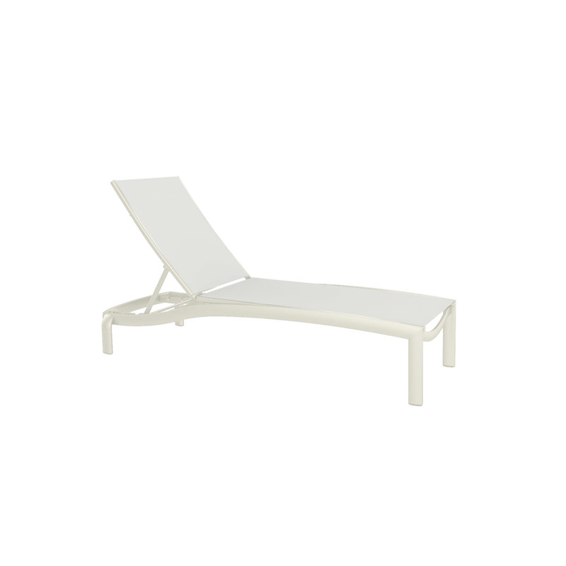 Kor Outdoor Chaise Lounge, Parchment, Bogota