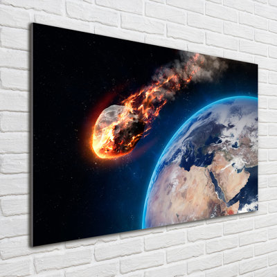 Falling Meteor - No Frame Print on Glass