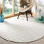 Tapis ivoire en laine / viscose tissé à la main à motif géométrique Krizal-1608279370