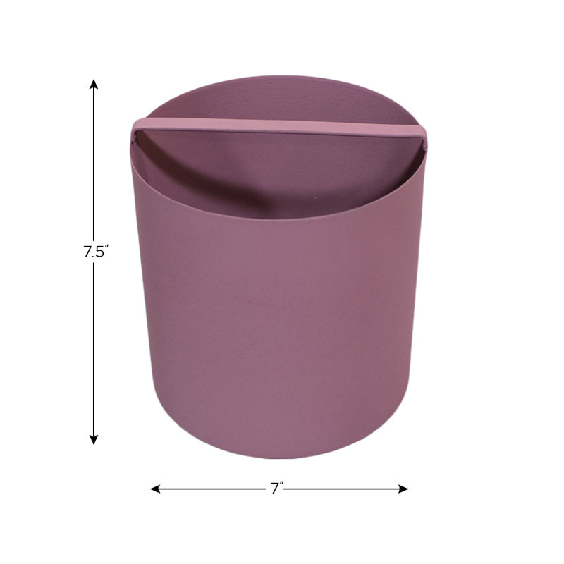Feltie Handmade Metal Table Vase, Dark Pink