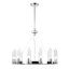 Lustre de 25 pouces avec luminaire suspendu en forme de roue de chariot avec abat-jour en verre 12 lumières Custinne