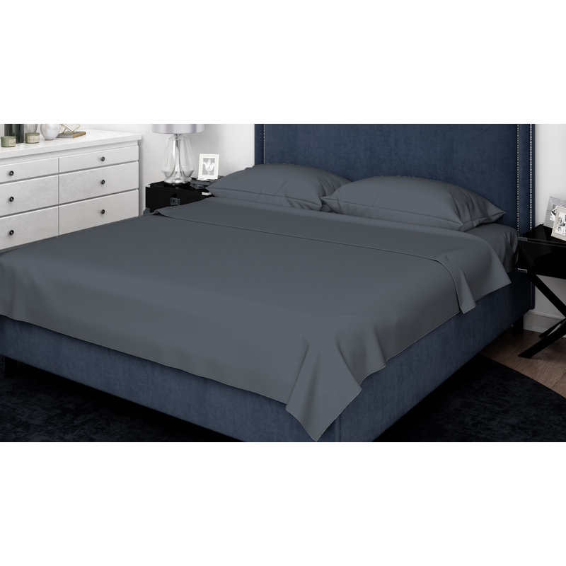 Ensemble de draps 100% satin de coton 500 fils
