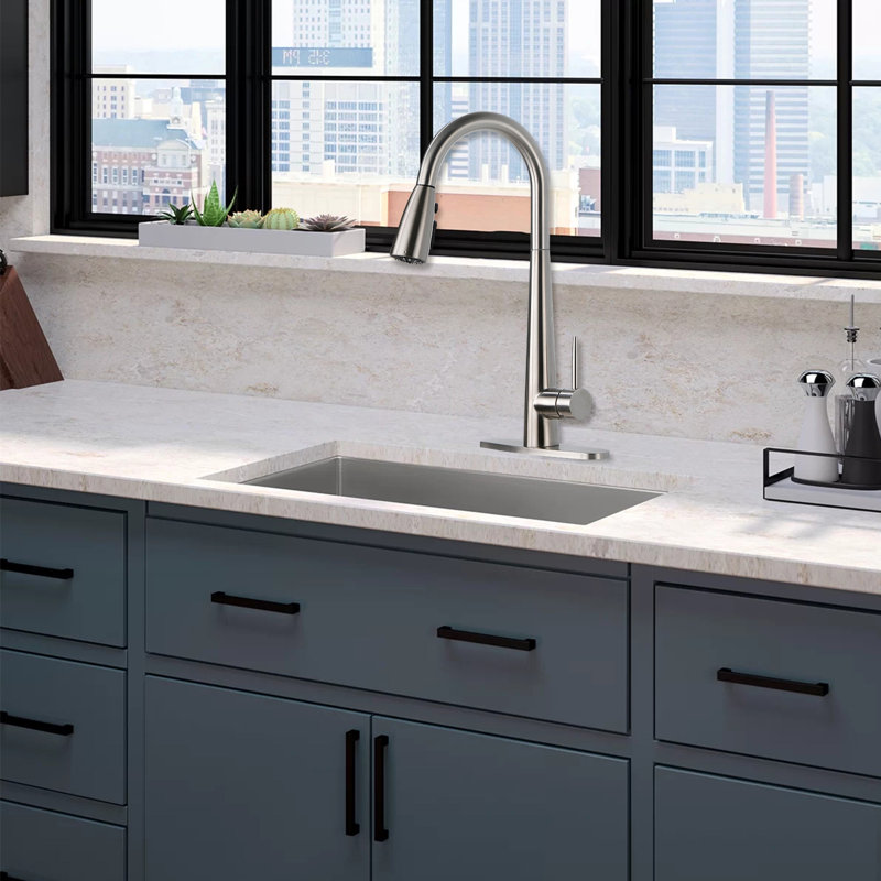 NOVEL Pull Down Kitchen Faucet, Brushed Nickel