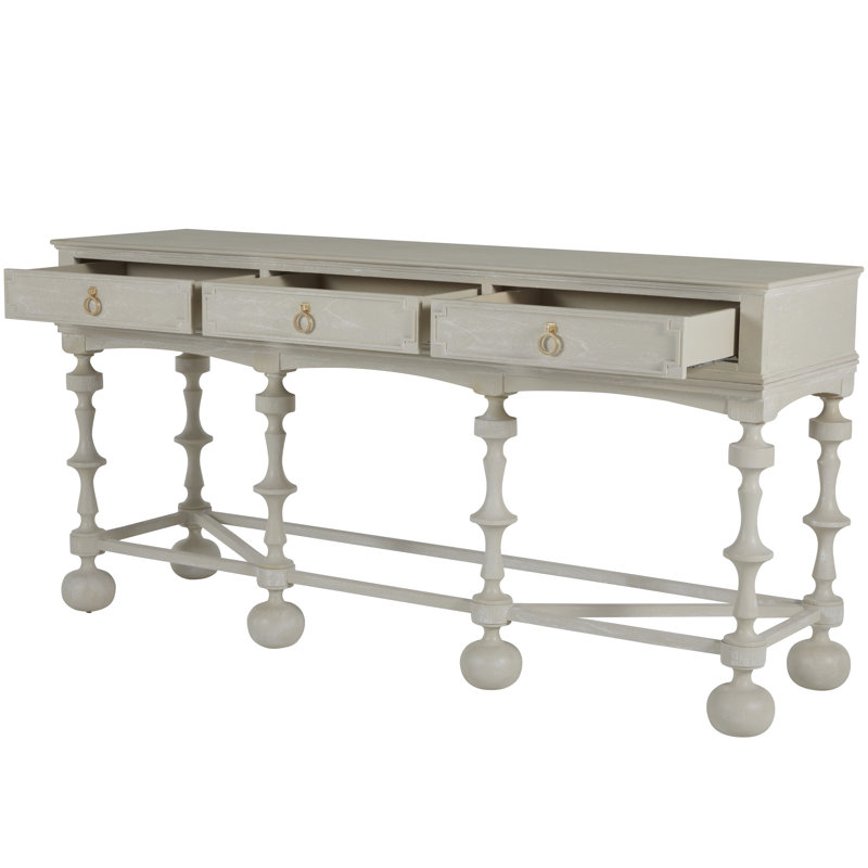 Arrington Console Table - White, Cerused White