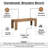 Abagail Ronny Solid Acacia Wood Bench
