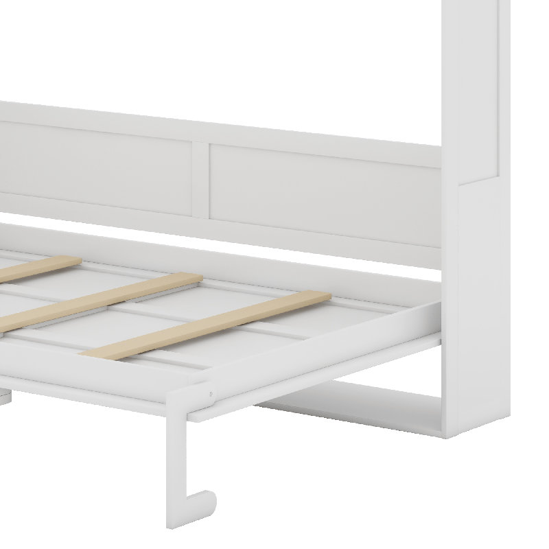 Murphy Bed With Sofa, White