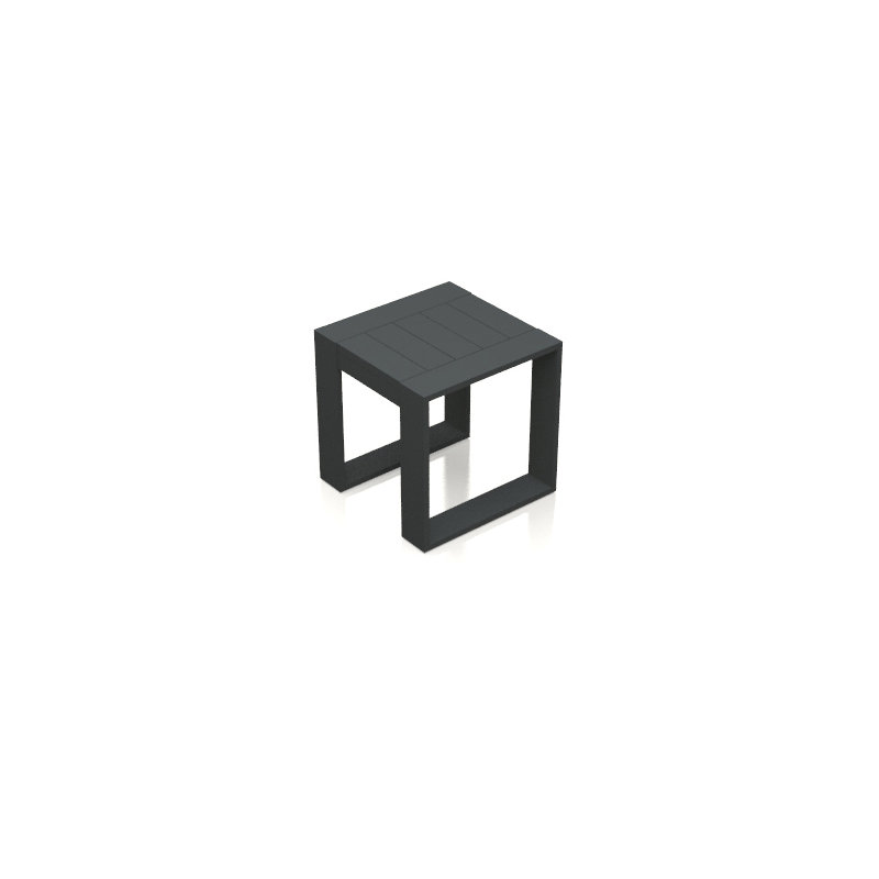 Portal Outdoor Square Side Table, Slate