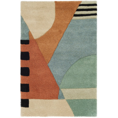 Abstract Wool Hand Tufted Area Rug